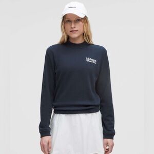 Lululemon Navy Tennis Club Crewneck Sweatshirt size XS